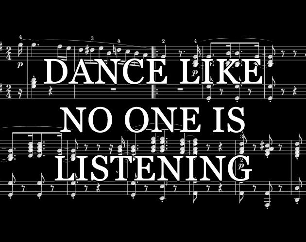 cover art of DANCE LIKE NO ONE IS LISTENING